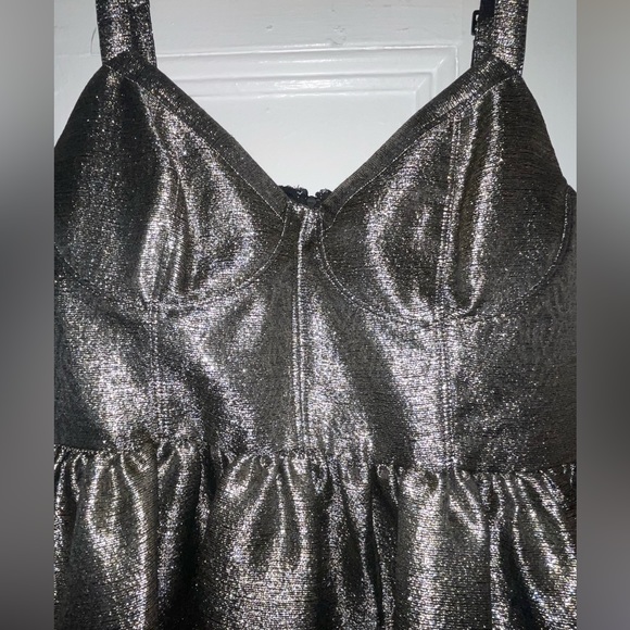 ALLSAINTS metallic minidress - Picture 2 of 5